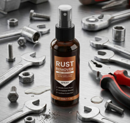 Rust remover spray bottle